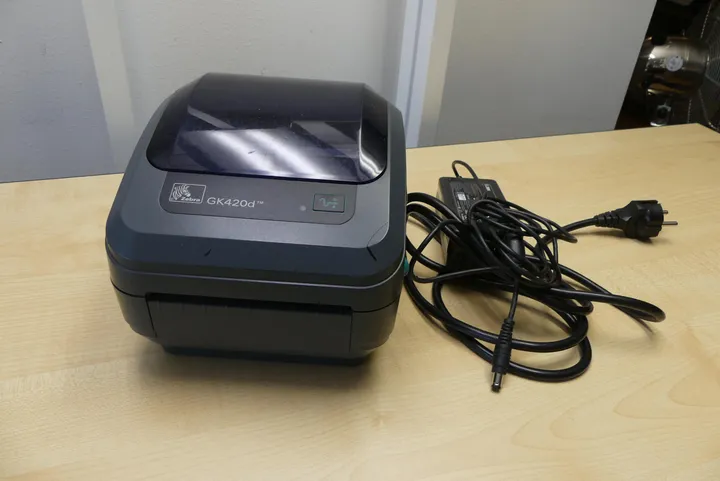 Zebra GK420d Etikettendrucker mit Netzteil